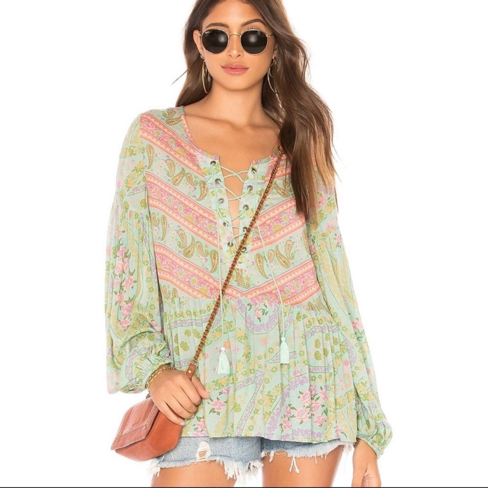Spell & The Gypsy Collective City Lights Blouse Size Small